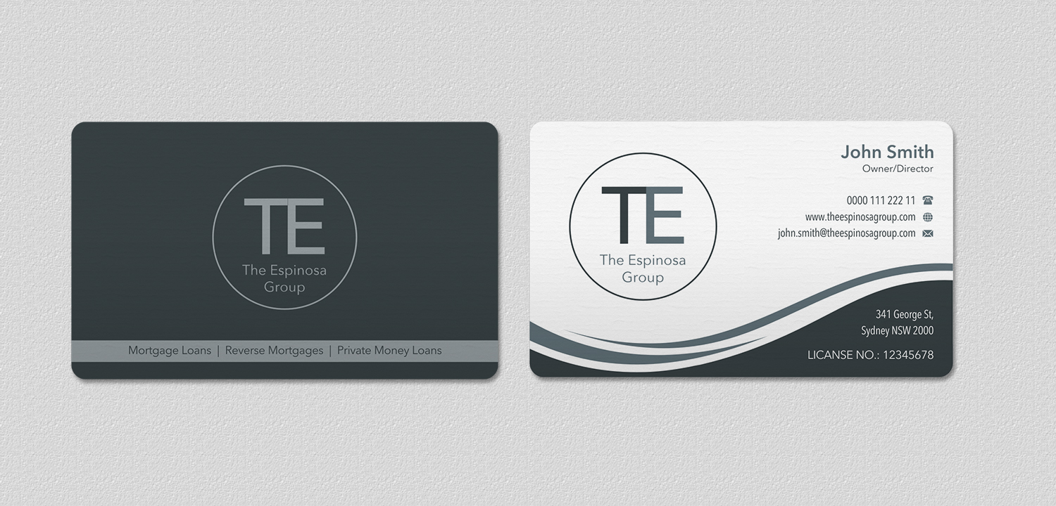 Business Card Design by INDIAN_Ashok for The Espinosa Group | Design #14015703