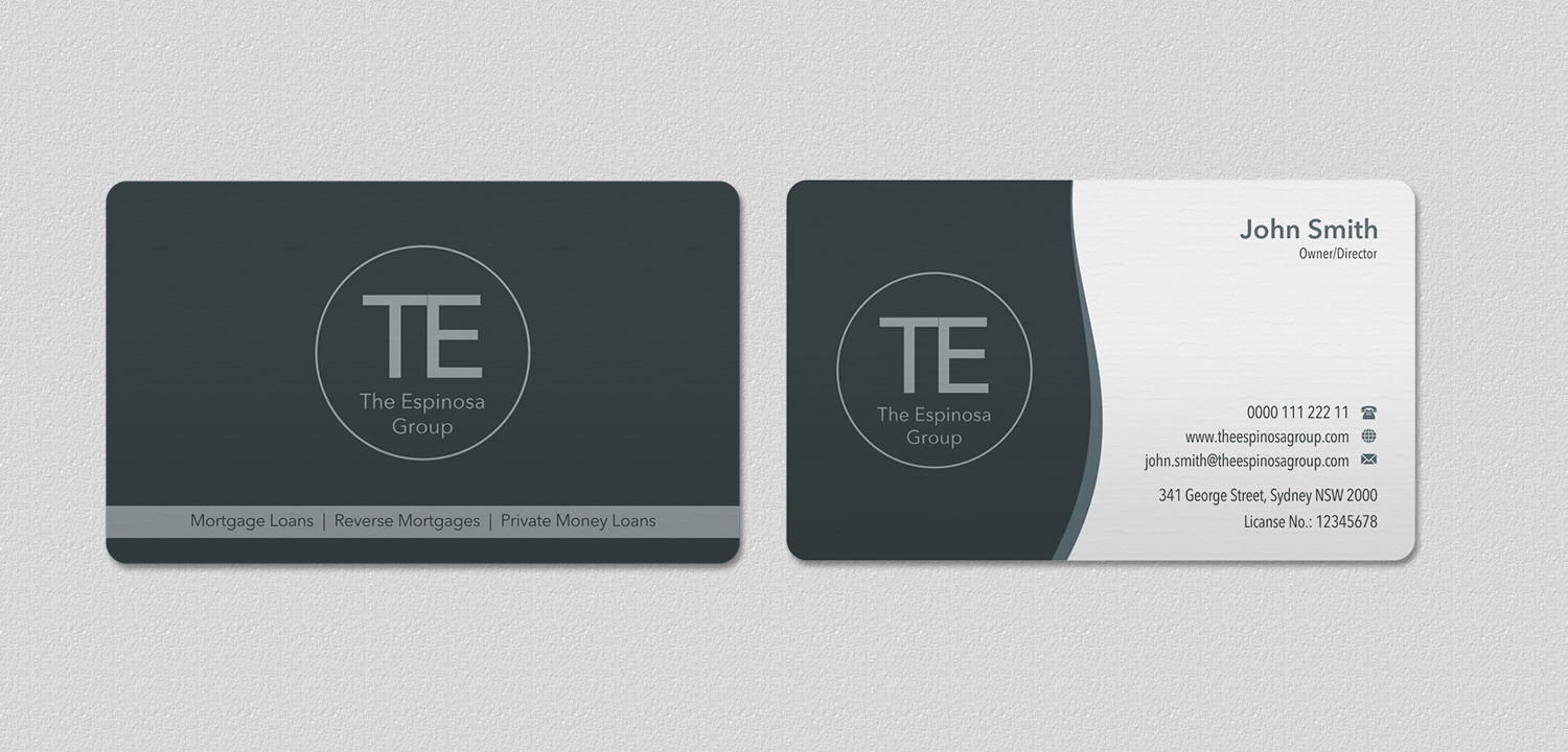 Diseño de Tarjeta de Presentación por INDIAN_Ashok para The Espinosa Group | Diseño #14015704