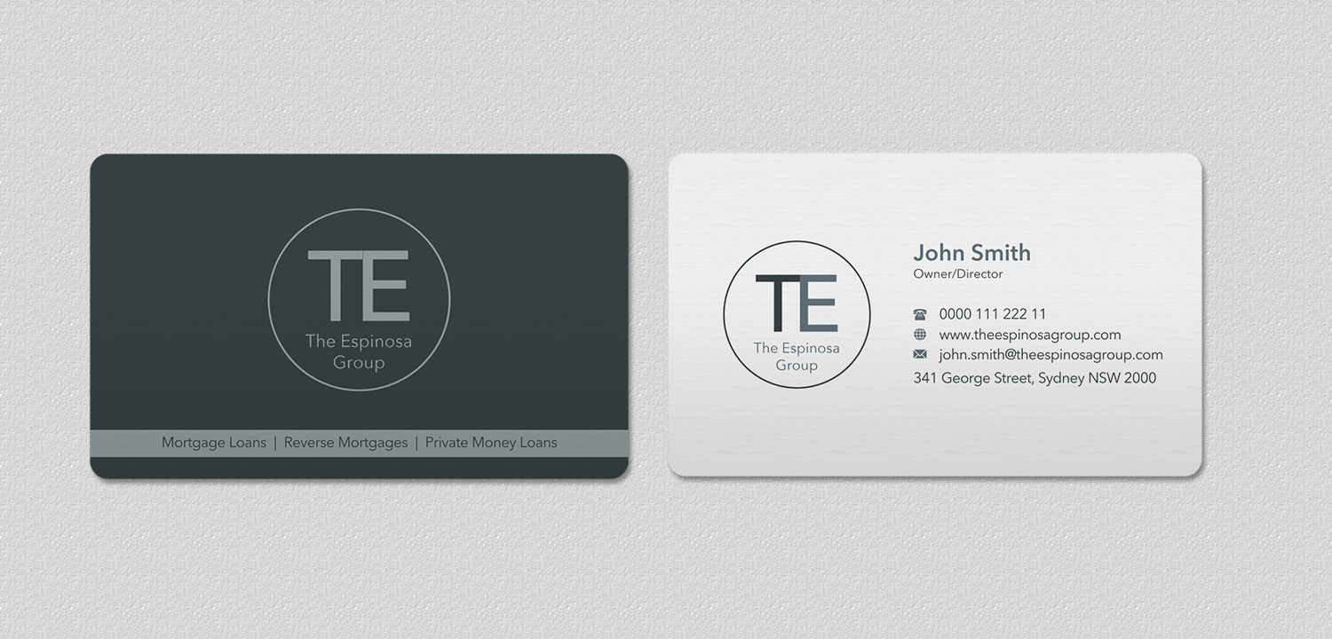 Business Card Design by INDIAN_Ashok for The Espinosa Group | Design #14015705