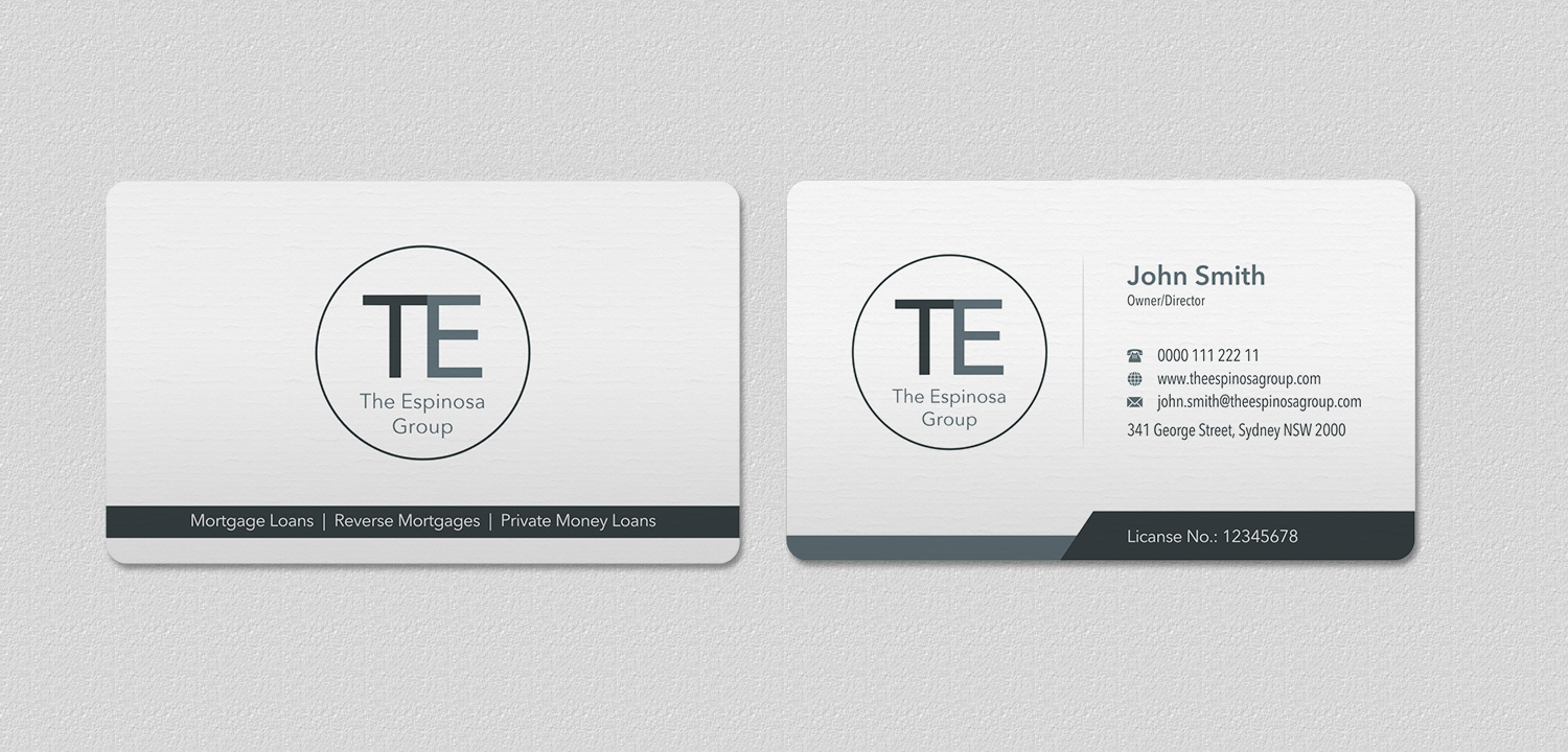 Business Card Design by INDIAN_Ashok for The Espinosa Group | Design #14015711