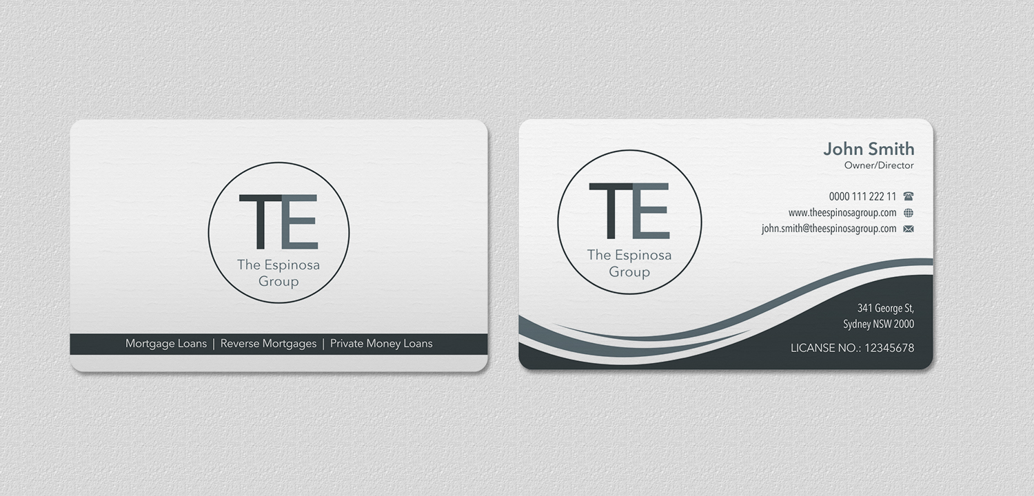 Diseño de Tarjeta de Presentación por INDIAN_Ashok para The Espinosa Group | Diseño #14015717