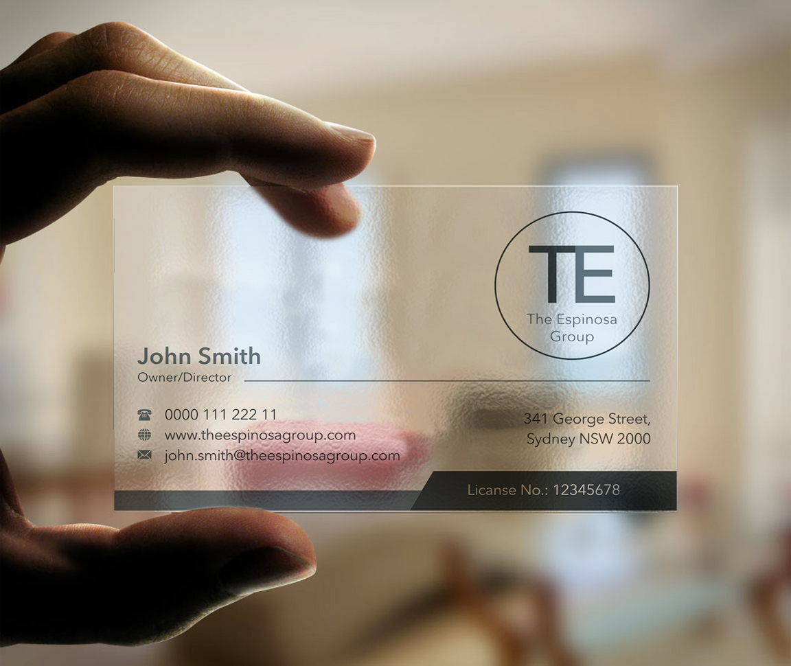 Business Card Design by INDIAN_Ashok for The Espinosa Group | Design #14015723