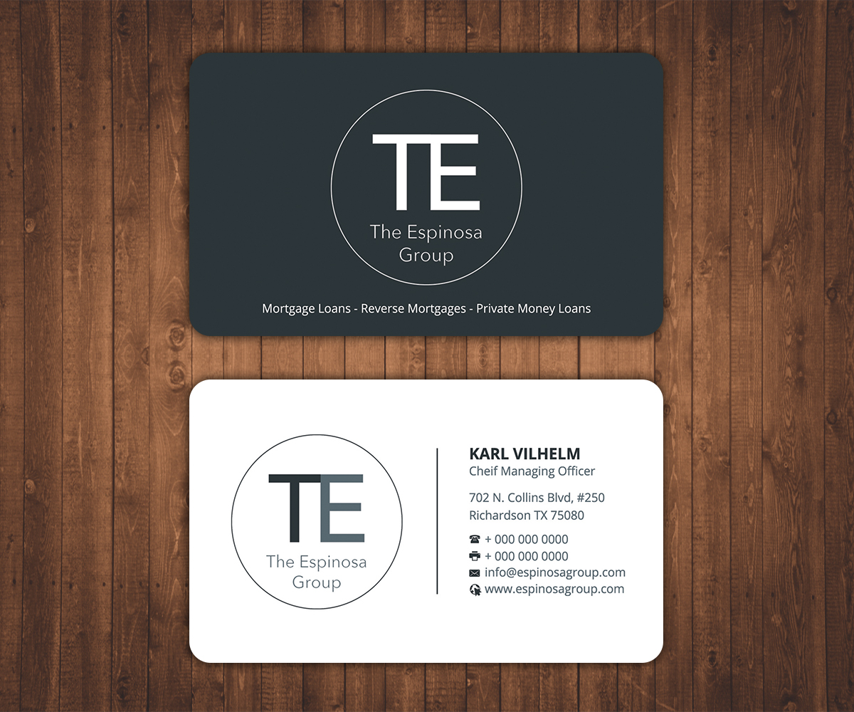 Diseño de Tarjeta de Presentación por Stylez Designz para The Espinosa Group | Diseño #14012093