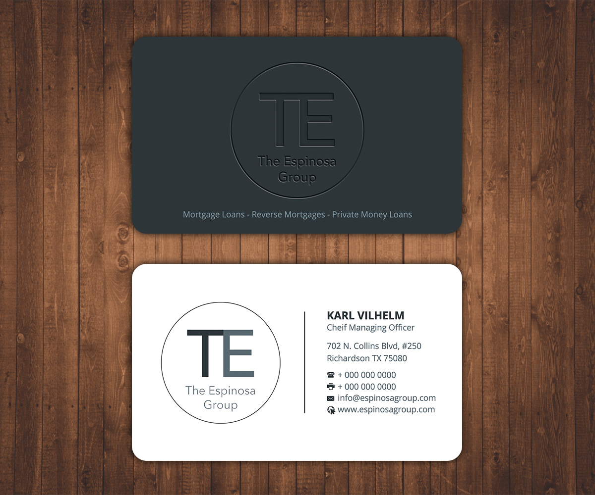 Diseño de Tarjeta de Presentación por Stylez Designz para The Espinosa Group | Diseño #14012094