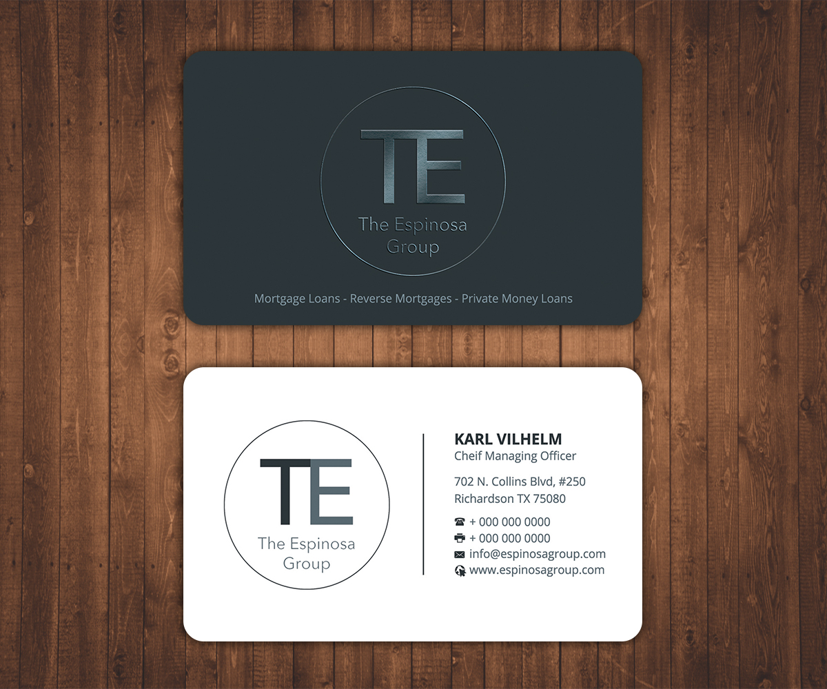 Diseño de Tarjeta de Presentación por Stylez Designz para The Espinosa Group | Diseño #14012101
