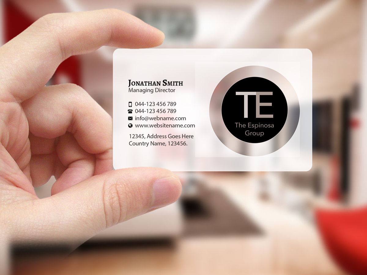 Diseño de Tarjeta de Presentación por Creations Box 2015 para The Espinosa Group | Diseño #13859273