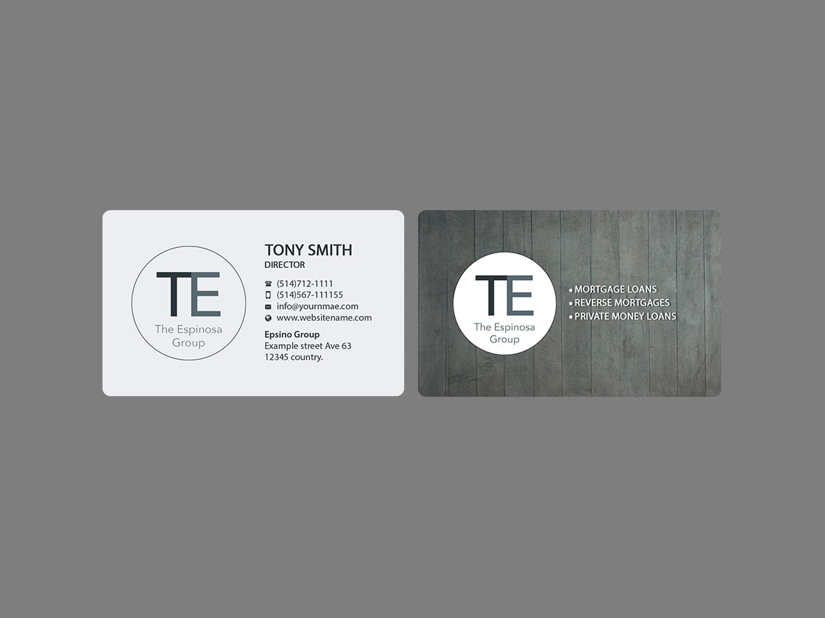 Business Card Design by Creations Box 2015 for The Espinosa Group | Design #13859278