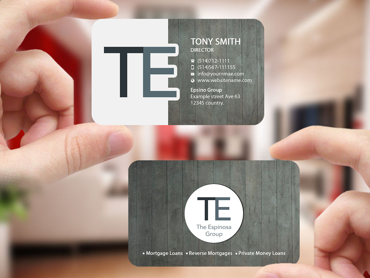 Diseño de Tarjeta de Presentación por Creations Box 2015 para The Espinosa Group | Diseño #13859280