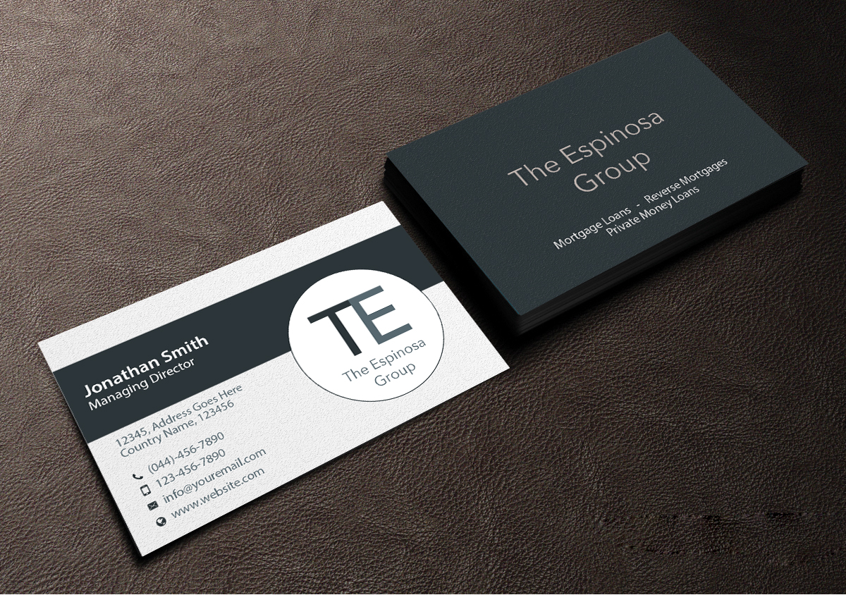 Diseño de Tarjeta de Presentación por Creations Box 2015 para The Espinosa Group | Diseño #13859295