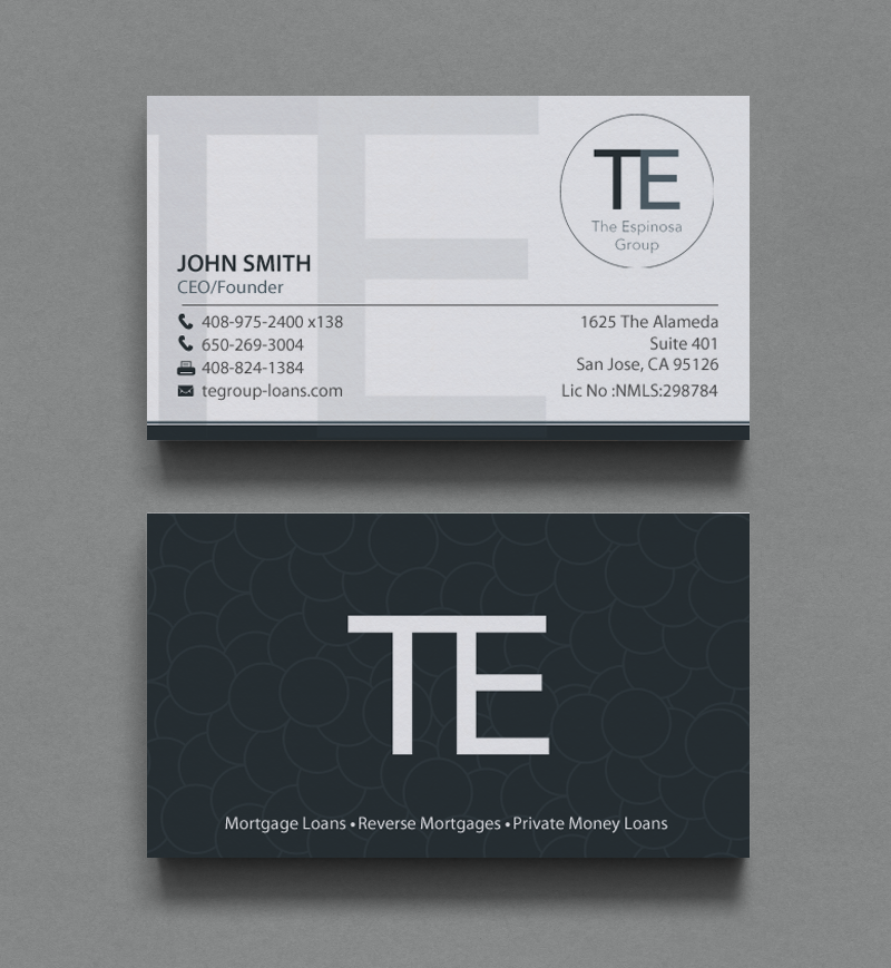 Diseño de Tarjeta de Presentación por chandrayaan.creative para The Espinosa Group | Diseño #13857383