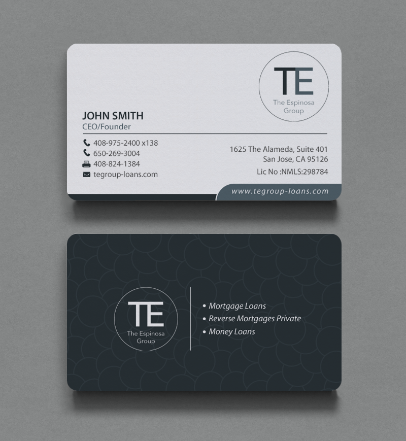 Diseño de Tarjeta de Presentación por chandrayaan.creative para The Espinosa Group | Diseño #13857966