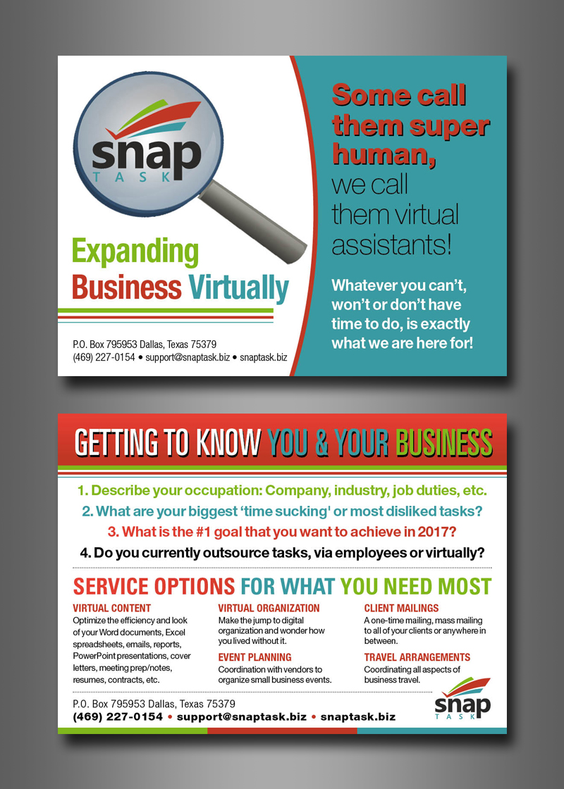 Flyer Design by kamran.gfm for SnapTask | Design #13835765