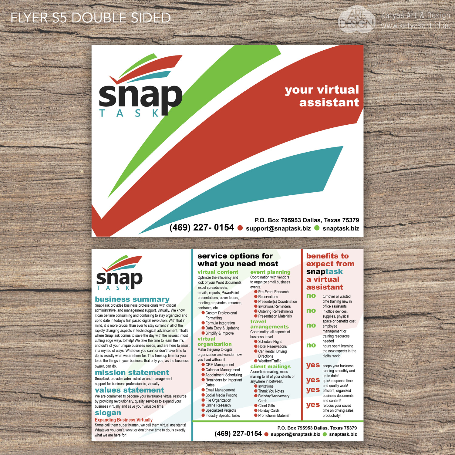 Flyer Design by Katyas Art and Design for SnapTask | Design #13765241