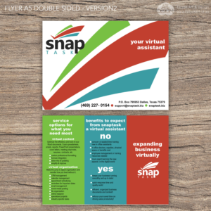 Design de Flyer par Katyas Art and Design pour SnapTask | Design #13814701