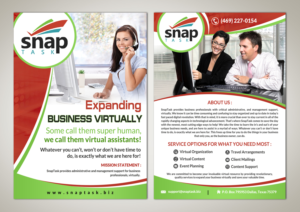 Diseño de Flyer por debdesign para SnapTask | Diseño: #13794522