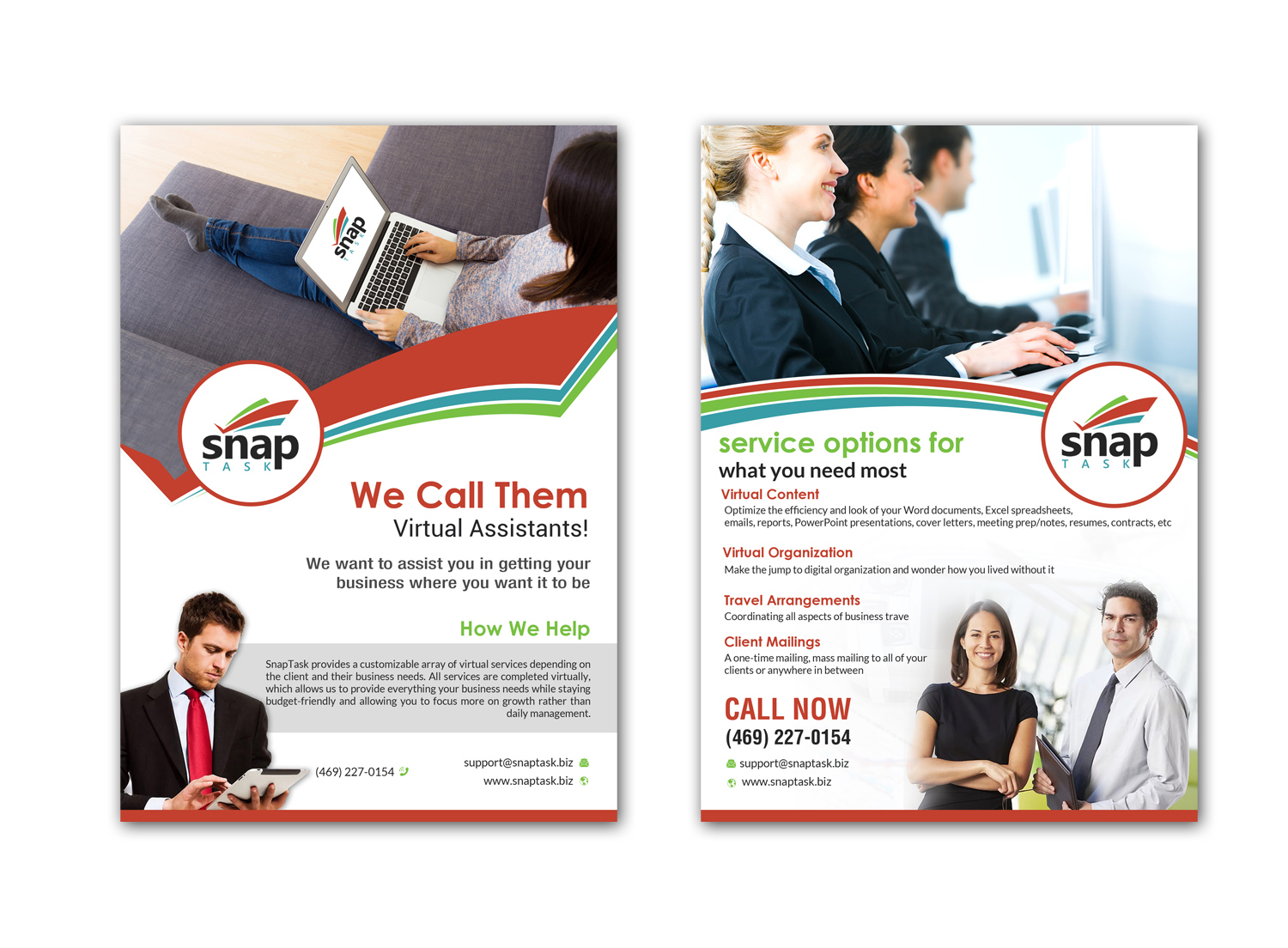 Flyer Design by creative.bugs for SnapTask | Design #13814273