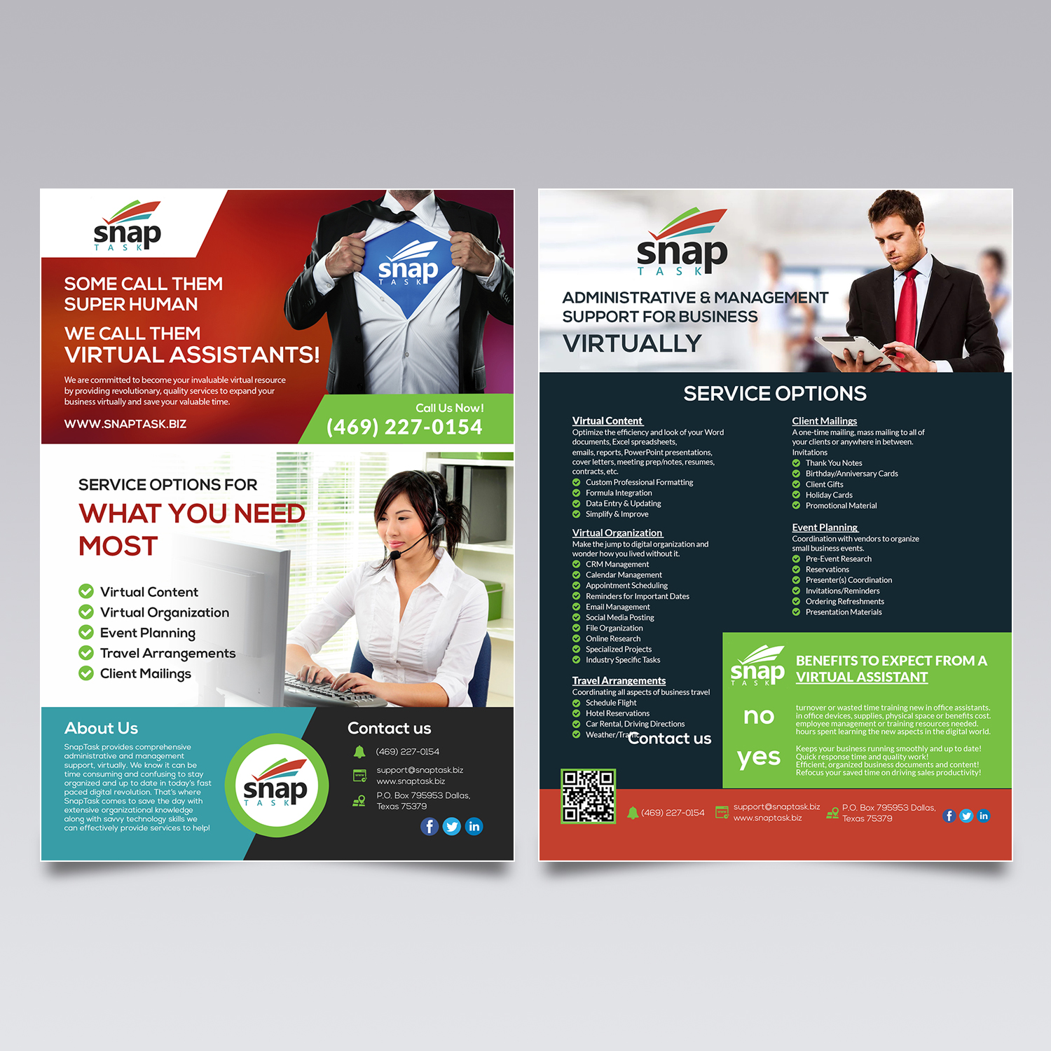 Flyer Design by VEGA-Designs for SnapTask | Design #13775617