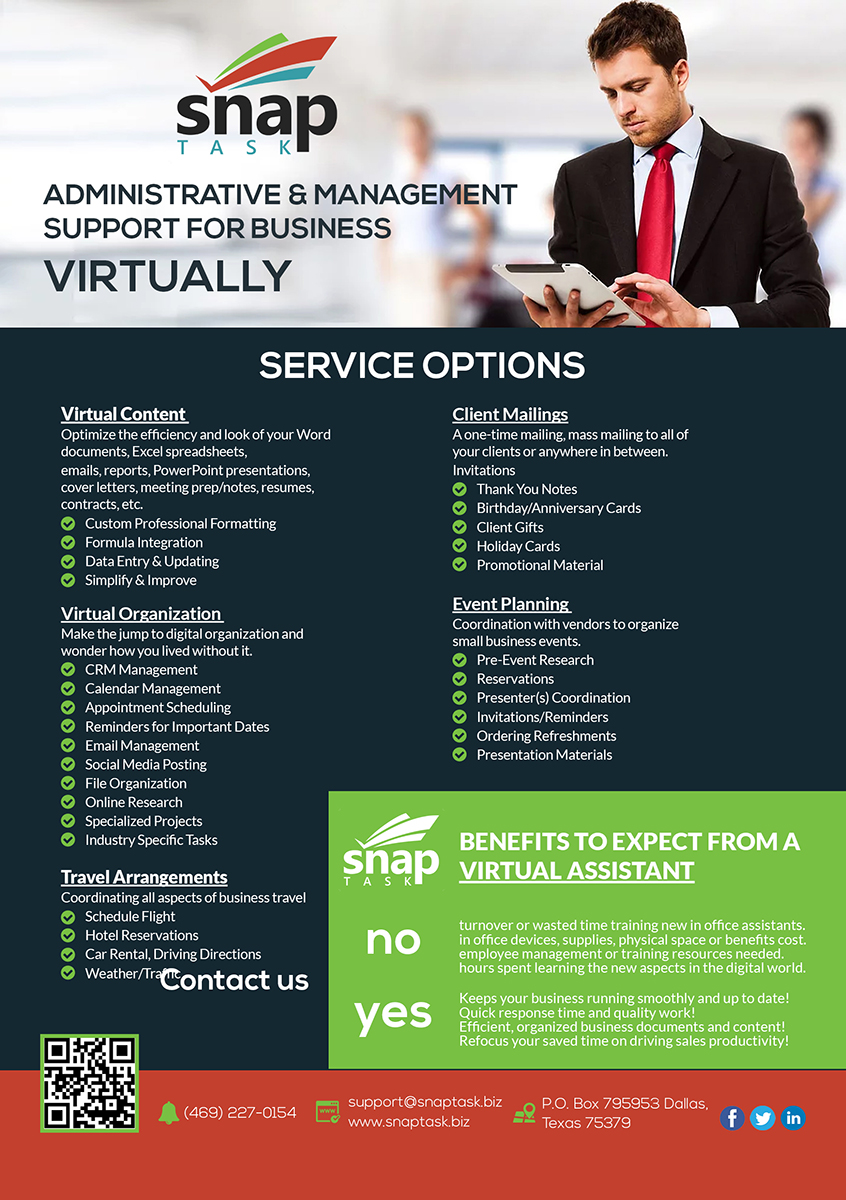 Flyer Design by VEGA-Designs for SnapTask | Design #13775619