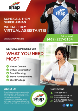 Design de Flyer par VEGA-Designs pour SnapTask | Design #13811615