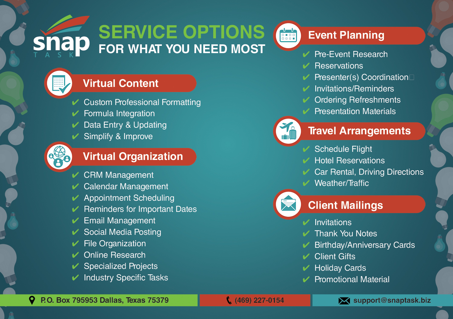 Flyer Design by - SWING - for SnapTask | Design #13839670