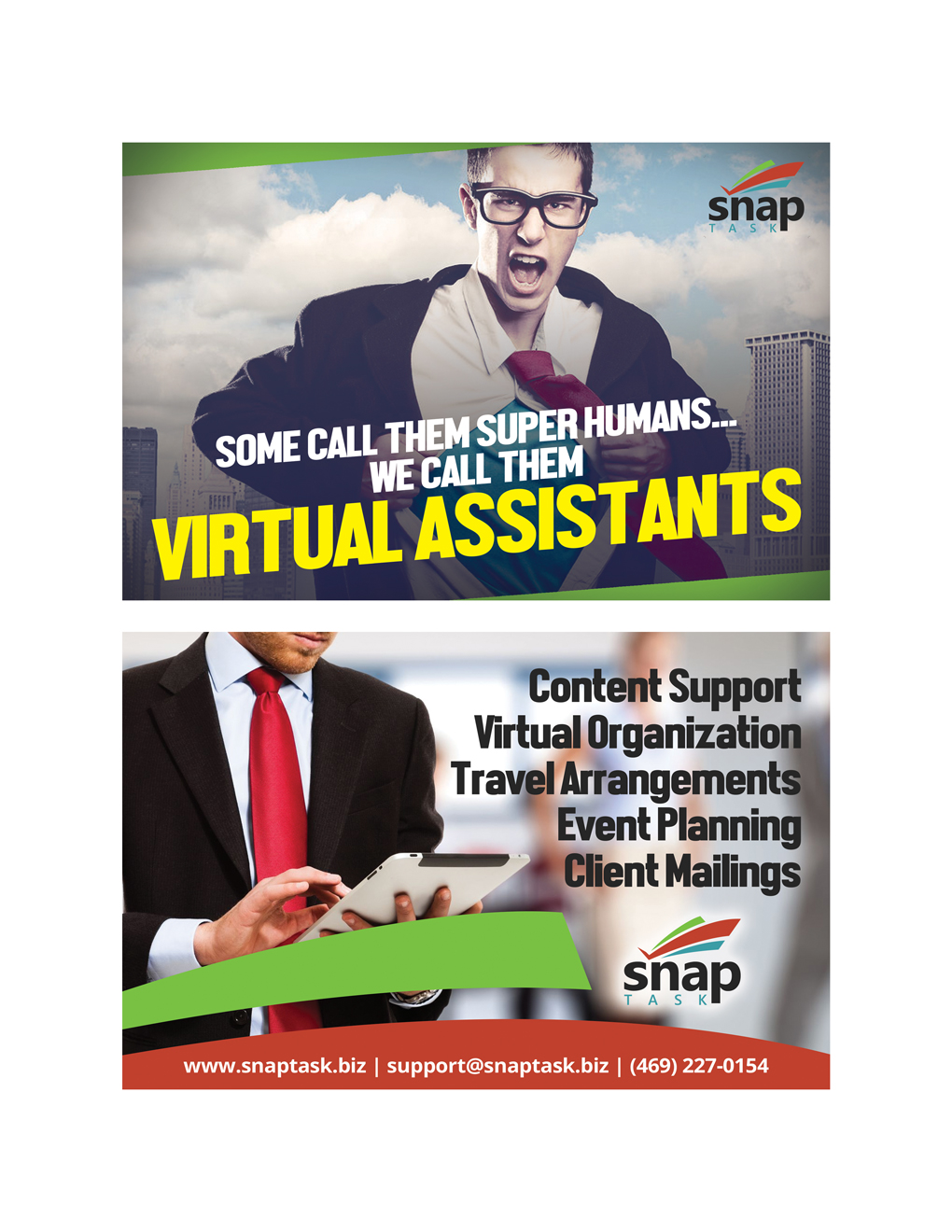 Flyer Design by ScarlettePixels for SnapTask | Design #13822578