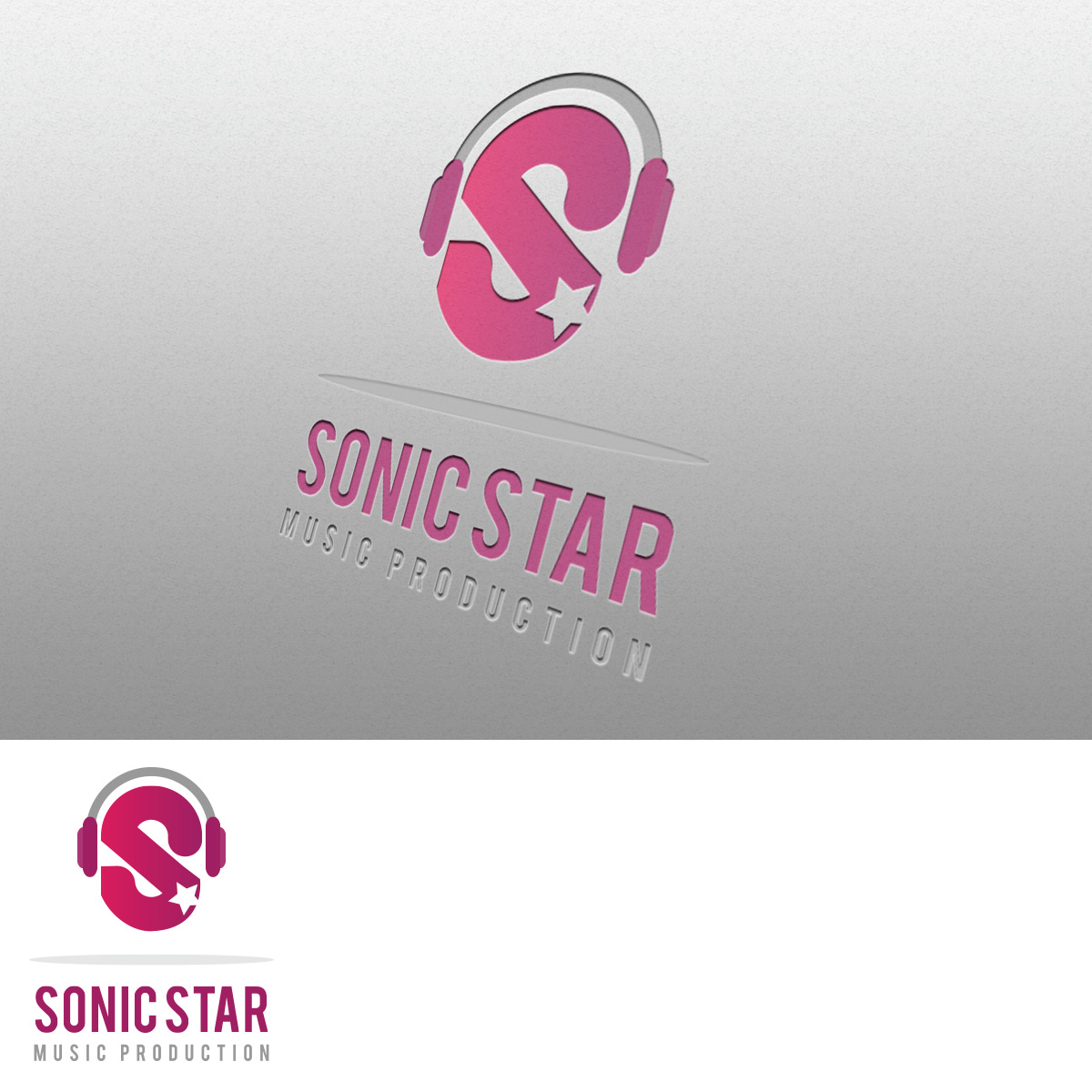 Logo Design by Alegria for Sonic Star Music Productions | Design #14050404