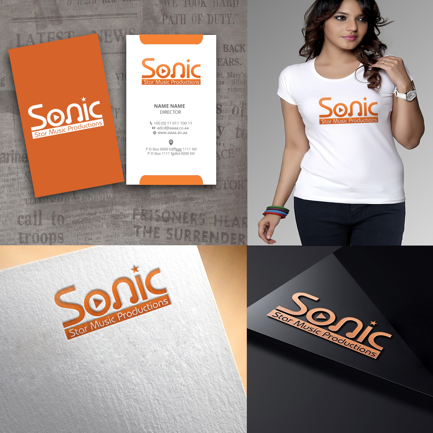 Diseño de Logo por zebronicgraphic para Sonic Star Music Productions | Diseño #13775566