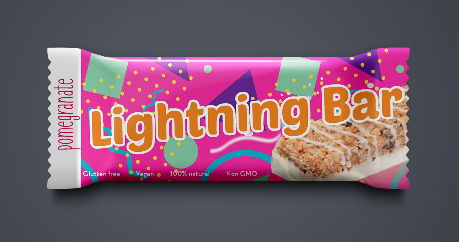 Playful, Colorful, Product Packaging Design for Lightning Bar by ...