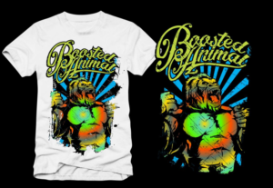 'Boosted Animal' T Shirt Design