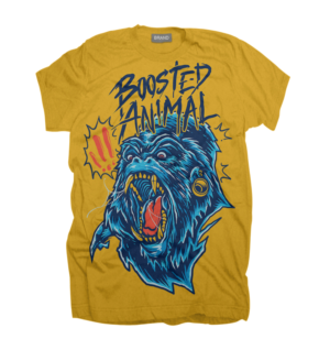 'Boosted Animal' T Shirt Design | T-Shirt-Design von krizvector