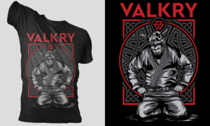 Valkry Fight Wear and Lifestyle company Tshirt Project  | T-Shirt-Design von Michaelsefrico