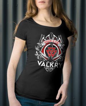 Valkry Fight Wear and Lifestyle company Tshirt Project  | T-shirt Design by 99.degree