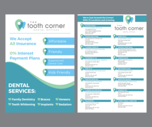 Flyer Design by M.Pirs for The Tooth Corner  | Design #13858641