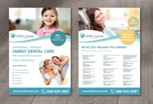 Diseño de Flyer por alex989 para The Tooth Corner  | Diseño: #13804708