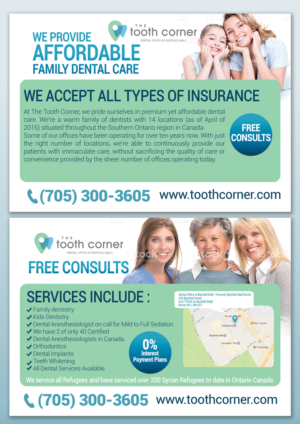 Flyer Design by leuchi for The Tooth Corner  | Design #13786087