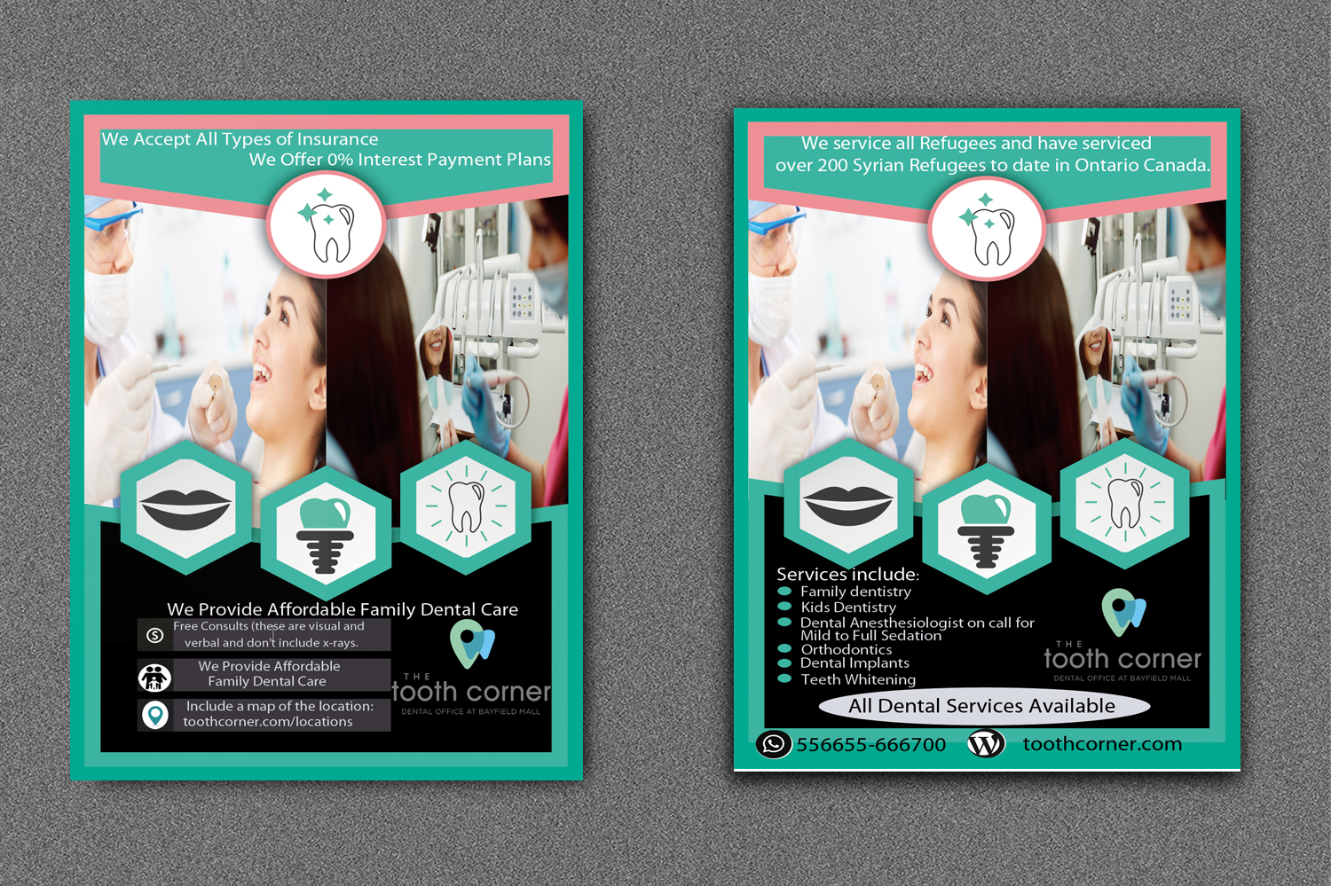 Flyer Design by Kowzi for The Tooth Corner  | Design #13797615