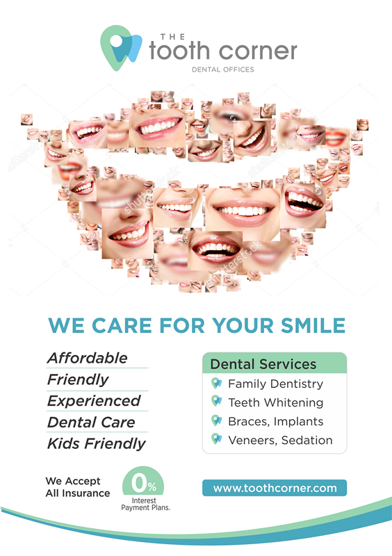 Design de Flyer par D Creative pour The Tooth Corner  | Design #13866503