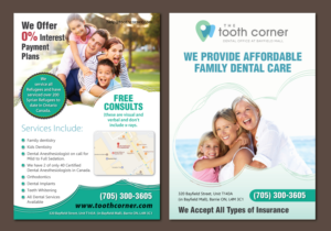 Diseño de Flyer por meet007 para The Tooth Corner  | Diseño: #13800904