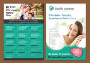 Diseño de Flyer por meet007 para The Tooth Corner  | Diseño: #13864889