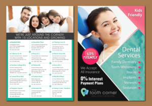 Diseño de Flyer por meet007 para The Tooth Corner  | Diseño: #13865412