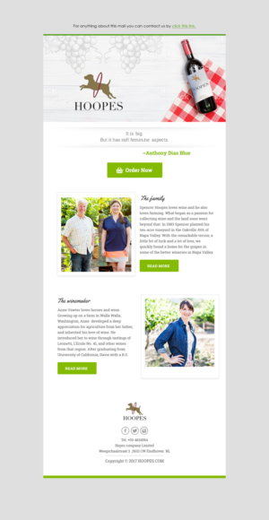 Newsletter Design by Dabashes Adhikery for Hoopes Vineyard  | Design: #14204538