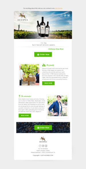 Newsletter Design by Dabashes Adhikery for Hoopes Vineyard  | Design: #14244496