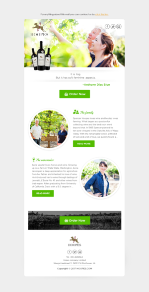 Newsletter Design by Dabashes Adhikery for Hoopes Vineyard  | Design: #14251619