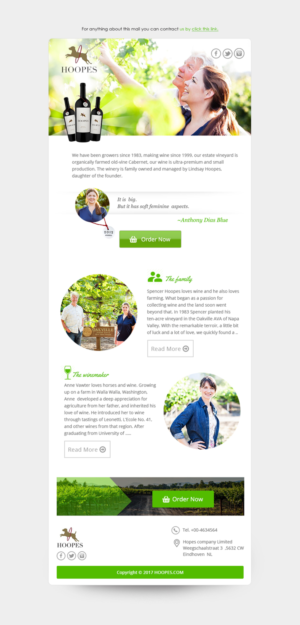 Newsletter Design by Dabashes Adhikery for Hoopes Vineyard  | Design: #14284629