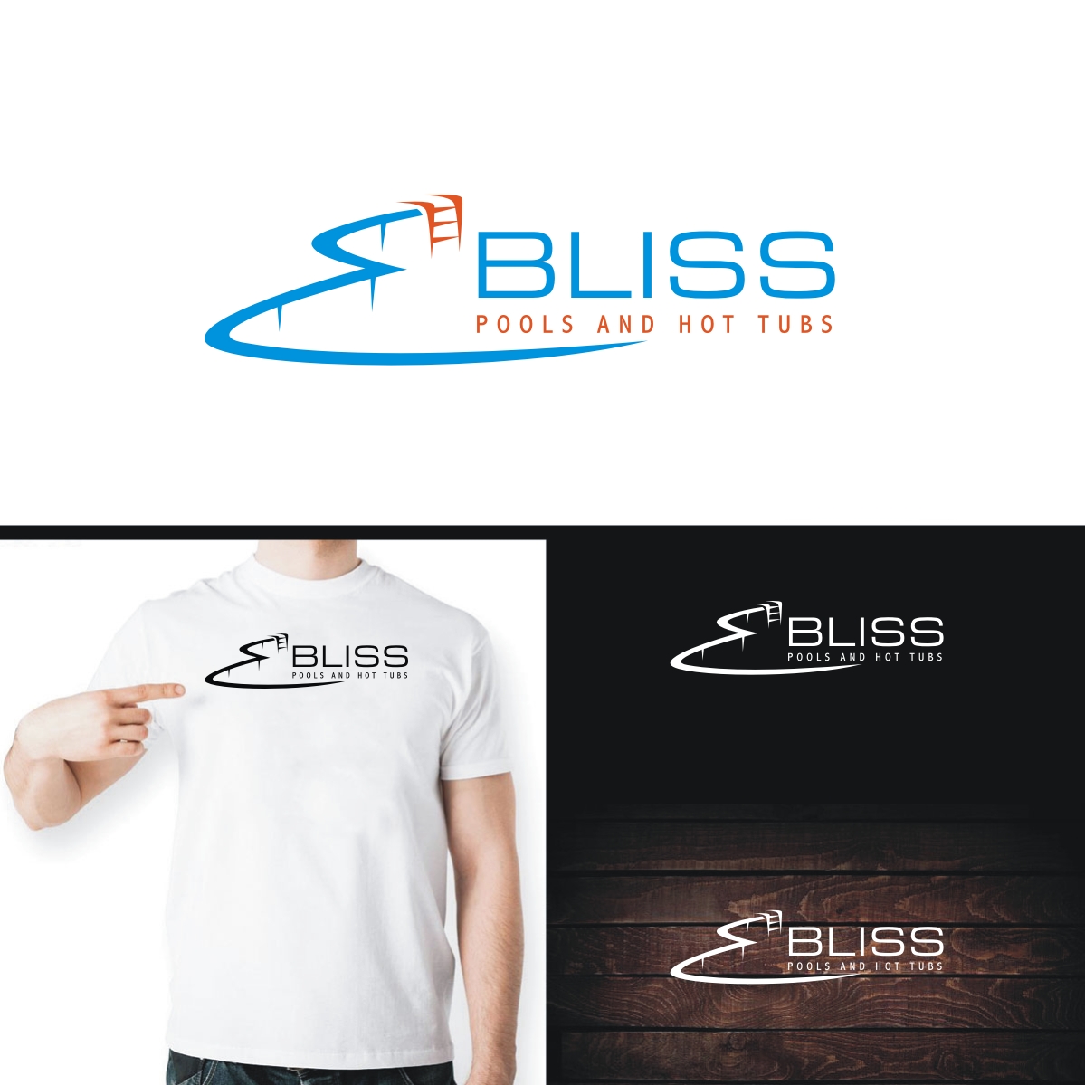 Logo Design by webeezine for Bliss Pools & Hot Tubs | Design #13819025