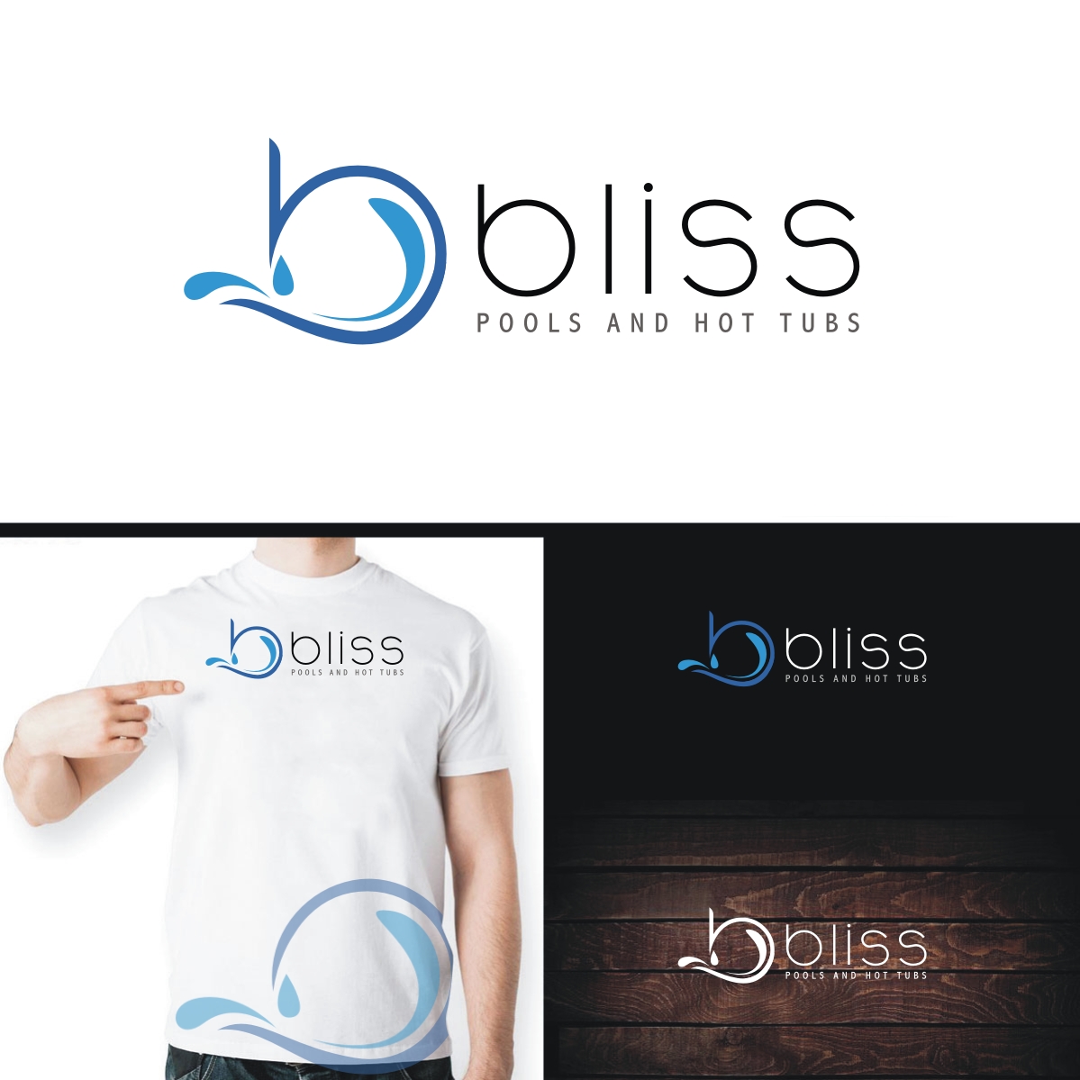 Logo Design by webeezine for Bliss Pools & Hot Tubs | Design #13819027