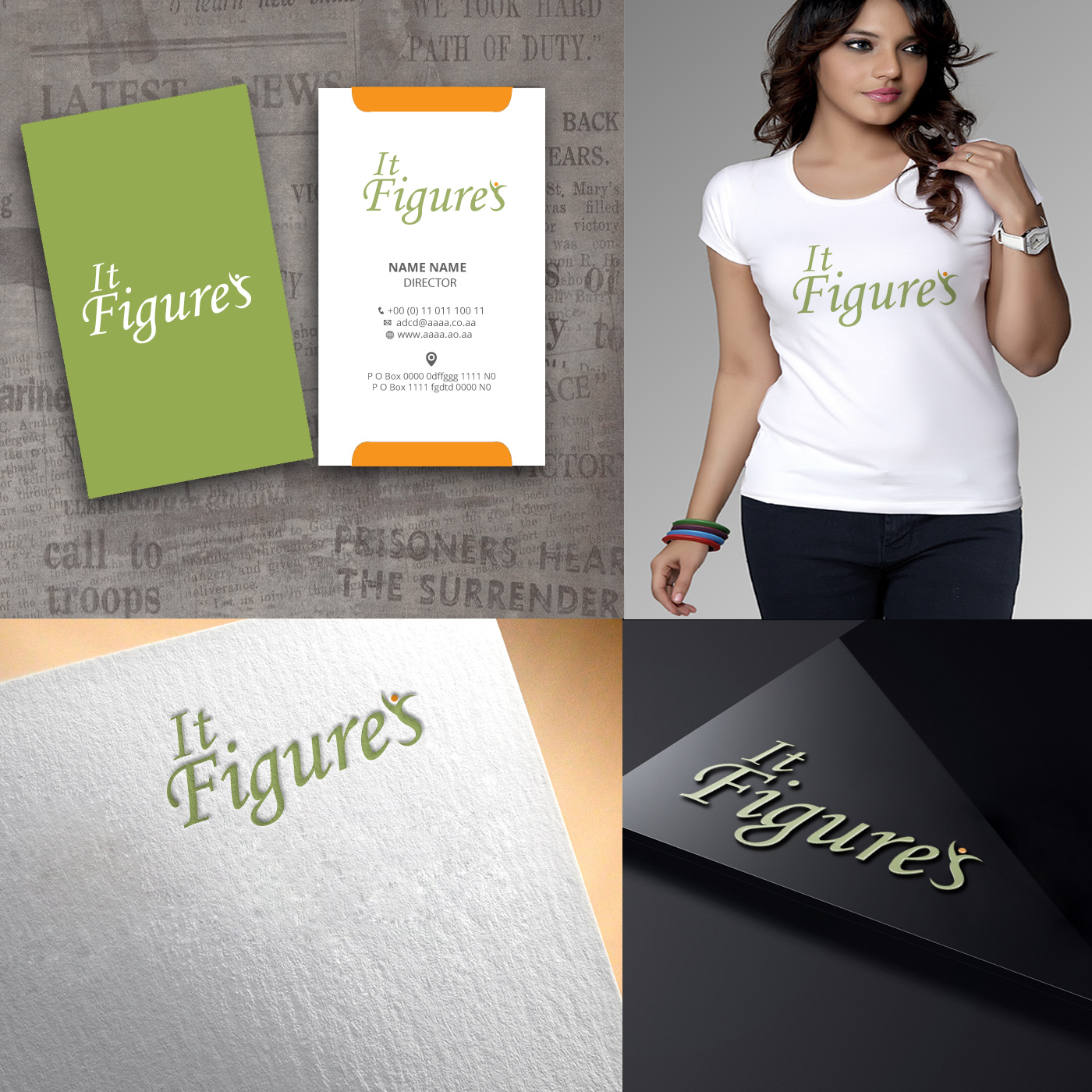 Logo Design by zebronicgraphic for It figures | Design #13806605