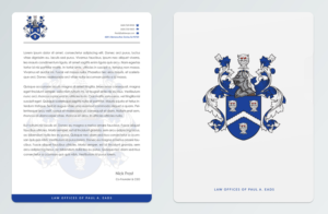 Letterhead Design by Pointless Pixels India for Law Offices of Paul Eads | Design: #13781175