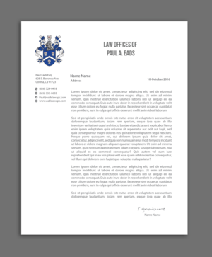 Letterhead Design by AbyJohns for Law Offices of Paul Eads | Design: #13807839