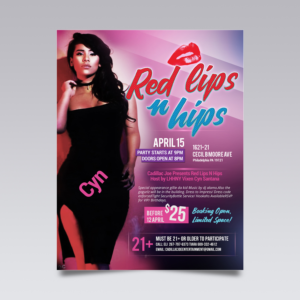 Diseño de Flyer por VEGA-Designs para Cadillac Joe Entertainment | Diseño: #13787190